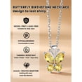 thumbnail image 2 of Bestyle Cute Butterfly Birthstone Necklace for Women, November Pendant Necklace Choker Jewelry Gifts for Mother's Day Birthday Graduation, 2 of 7