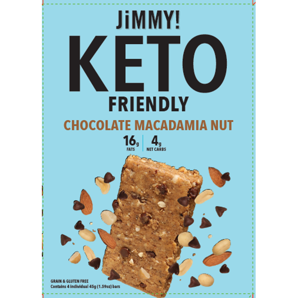 JiMMY! Keto Friendly Chocolate Macadamia Nut 4pk