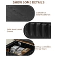 thumbnail image 4 of Lift Top Coffee Table with Hidden Storage, 31 inch Solid Wood Fluted Design for Small Space Living Room, Black, 4 of 11