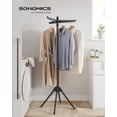 thumbnail image 2 of Tendedero de ropa SONGMICS plegable 150 cm de acero inoxidable, 2 of 7