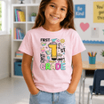 thumbnail image 3 of Godmerch First Grade Cute Pencil Back to School Shirt for Kids Youth Graphic T Shirt First Day School Tee, 3 of 6
