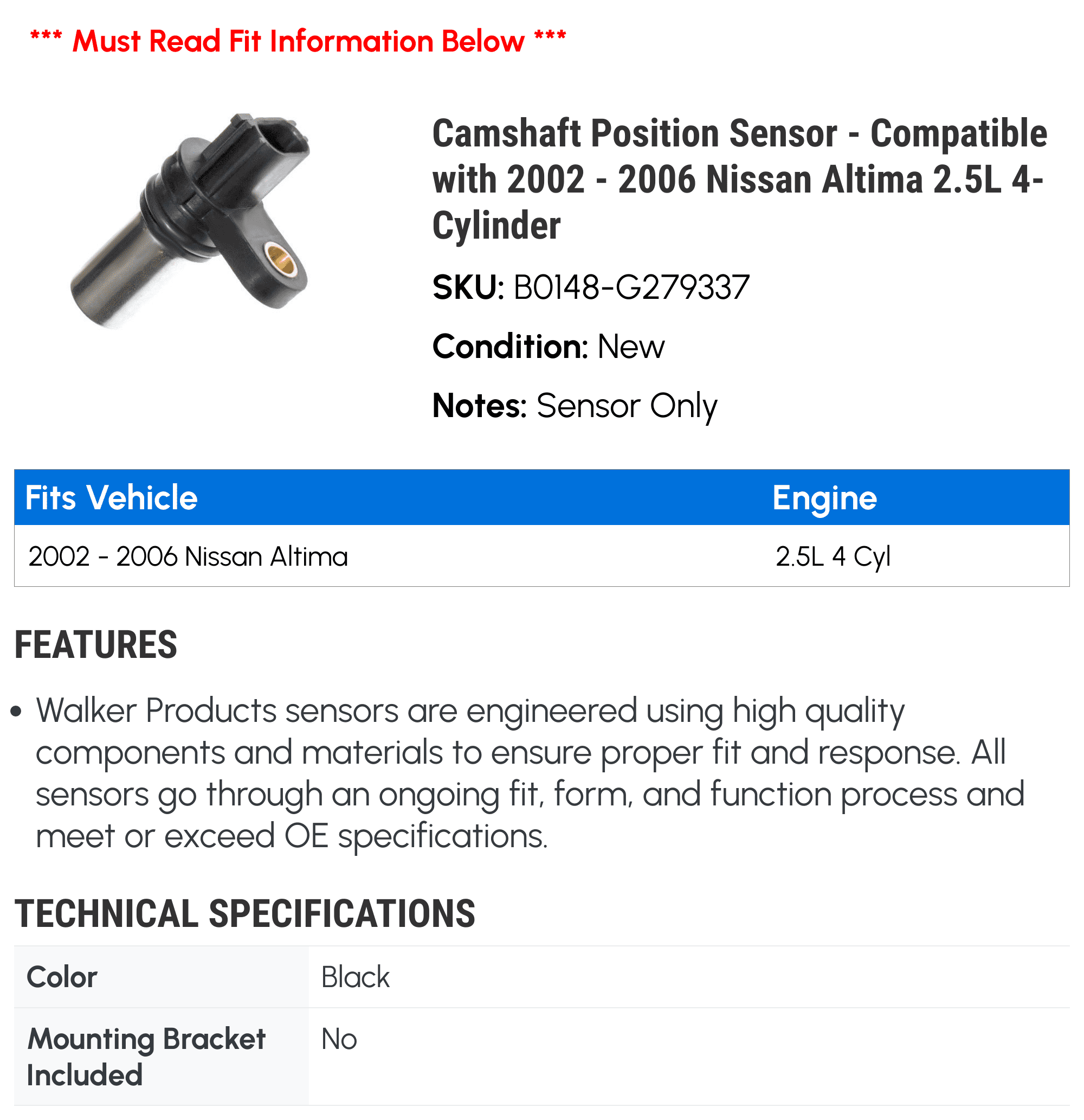 Nissan Altima Camshaft Position Sensor Details Of 10+ Videos And 80