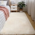 thumbnail image 2 of Manta de noche de lana de seda de color sólido para niñas, alfombra de felpa para dormitorio, alfombra de silicona antideslizante con base para sala de estar, alfombra bonita, 2 of 5