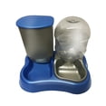 thumbnail image 2 of Dispensador Doble para Perro Gato Bebedero y Comedero MascotasyAccesoriosMX Doble Comedero y Bebedero Color Azul, 2 of 3