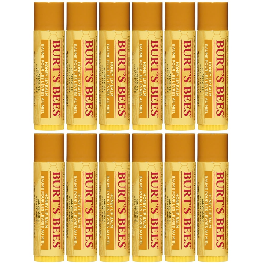 Burt's Bees Honey Lip Balm 12 Pack