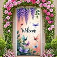 thumbnail image 5 of Floral Design Banner Welcome Sign Dragonfly Pattern Nature for Home Decoration Garden Party Event Decor, 5 of 8