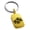 Gold, variant on Stainless Steel Aztec Peace Rune Engraved Small Rectangle Dog Tag Charm Keychain Keyring