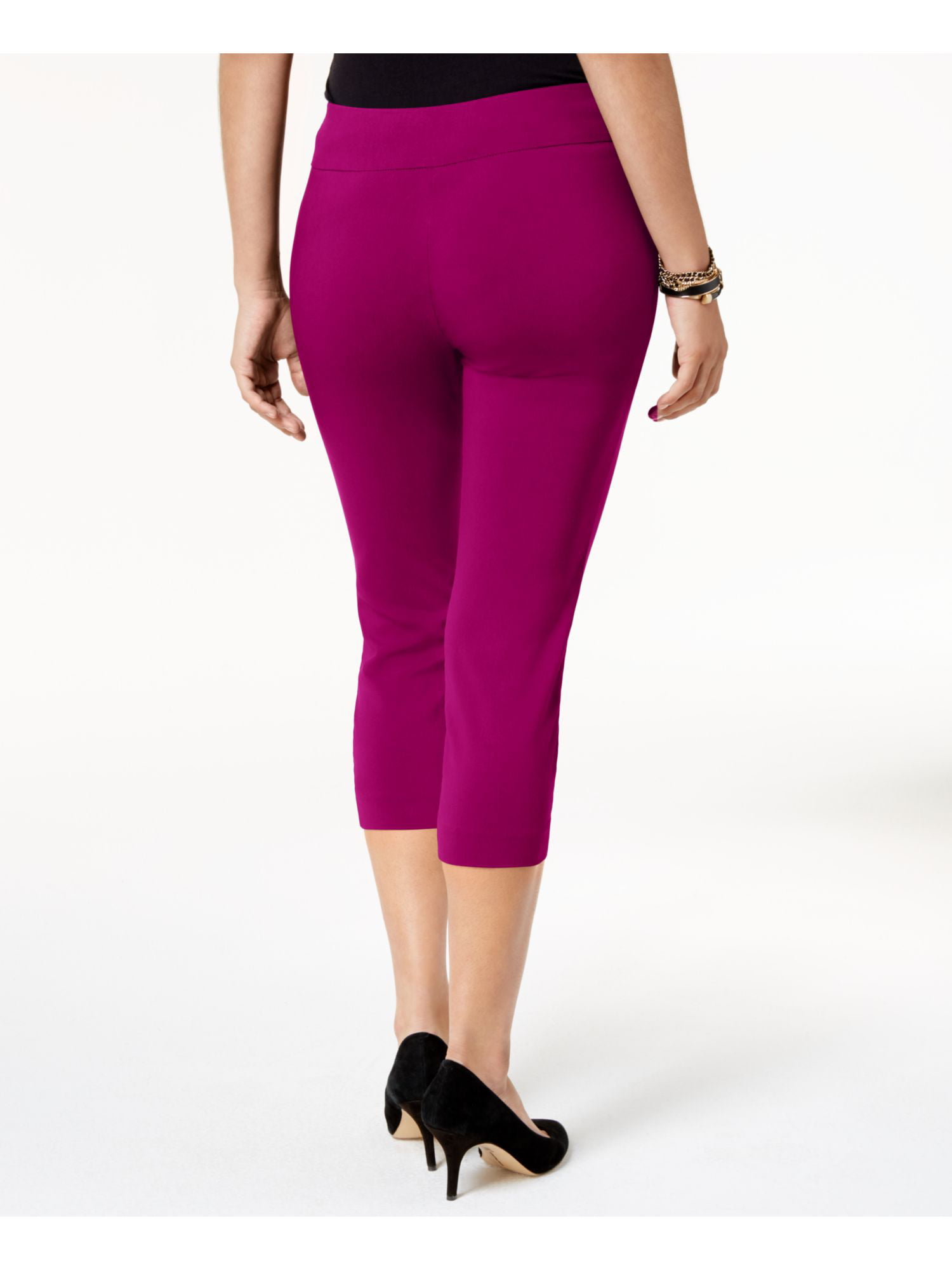 Alfani - ALFANI Womens Pink Capri Pants Size: 12 - Walmart.com ...