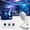 With 3 Films, variant on 2026 Night Light Projector – 5D Holographic Starry Sky & Galaxy Projector (includes projection films), supports 360-degree rotation, USB-powered; suitable for children's bedroom decor.