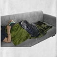 thumbnail image 6 of Loon Soft Flannel Fleece Throw Blanket, Waterbird Swimming in a Lake in Spring Outdoor Scene, Cozy Plush for Indoor and Outdoor Use, 60" x 80", Green Dark Grey, by Ambesonne, 6 of 6