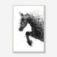 thumbnail image 3 of IDEA4WALL Framed Canvas Wall Art Abstract Black Horse Prints for Modern Home Decoration, 24"x36", 3 of 4