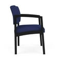thumbnail image 4 of Lesro Lenox Steel Fabric Oversize Waiting Room Guest Chair in Black/Open House Cobalt Blue, 4 of 5