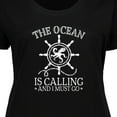 thumbnail image 4 of Inktastic Ocean is Calling Cute Nautical Octopus Women's Plus Size T-Shirt, 4 of 5