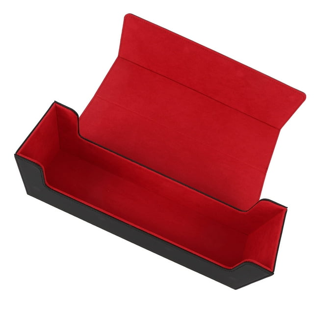 PU Leather Card Storage Box Closure Holds 400+ Cards for Game Cards