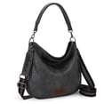 thumbnail image 1 of Bolso Hobo Wrangler WG129-1022GY para mujer en piel vegana, 1 of 6
