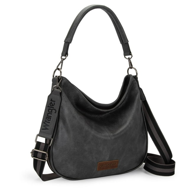 Bolso Hobo Wrangler WG129-1022GY para mujer en piel vegana