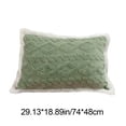 thumbnail image 2 of Milk Fleece Winter Pillowcase - Thermal Fleece Pillow Cover for Bedroom Home Decor, Soft Warm Pillowcase for Winter Cold Weather, Cozy Fleece Pillow Cover for Bed Pillow Protection, 19*29in, Green, 2 of 6