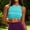 (Casual 14)Green, variant on DayScoop Womens Ribbed Striped High Neck Sports Bra, Sleeveless Cropped Workout Tank Top, Stretch Knit Athletic Bralette, Medium Support Activewear for Yoga Jogging and Gym Exercise