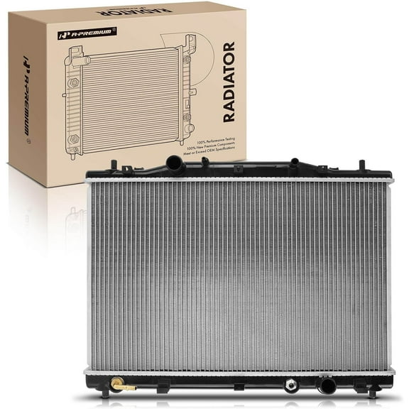 A-Premium Engine Coolant Radiator with Transmission Oil Cooler Compatible with Cadillac CTS 2003-2004 V6 3.2L, Automatic Trans. Replace# 8012565, 19259455