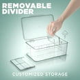 thumbnail image 4 of Kichly 1 Pack Tea Bag Organizer - Stackable Acrylic Tea Bag Organizer with Clear Plastic Storage for Kitchen & Pantry, Perfect for Coffee Packets, Sugar, Snacks, Herbs, and Spices (Clear), 4 of 8