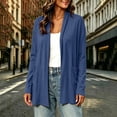 thumbnail image 5 of Rrxhxhs Lightweight Cardigans for Women Solid Color Open Front Long Sleeve Soft Jersey Knit Sweater Cover Up with Pockets,Blue,XL, 5 of 9