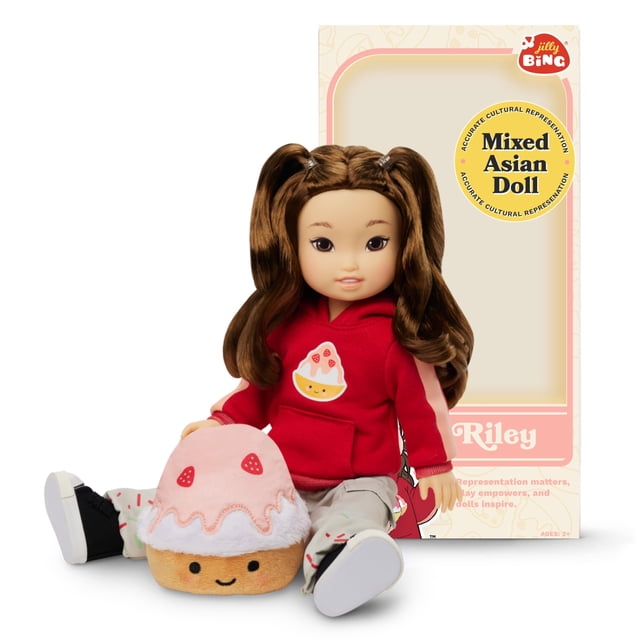 Muñeca Bebé Jilly Bing Riley Mezcla Asiática y Caucásica 36 cm