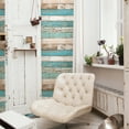 thumbnail image 3 of Brewster Juda Blue Scrap Wood Wallpaper, 3 of 5