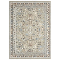 Ox Bay Wesley 5'3" x 7', Taupe/Beige Traditional Washable Indoor Area Rug by Evette Rios