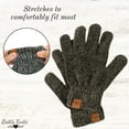 thumbnail image 3 of Britt's Knits Beyond Soft Warm Winter Chenille Gloves - Green (Women's), 3 of 9