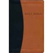 Hendrickson Publishers 146179 KJV Personal Size Giant Print Reference Bible, Black & Tan Flexisoft