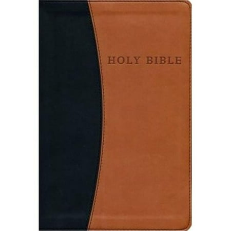 Hendrickson Publishers 146179 KJV Personal Size Giant Print Reference Bible, Black & Tan Flexisoft