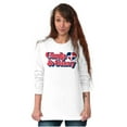 thumbnail image 4 of Chula and Sassy Cute Proud Dominicana Women's Long Sleeve T Shirt Brisco Brands S, 4 of 5