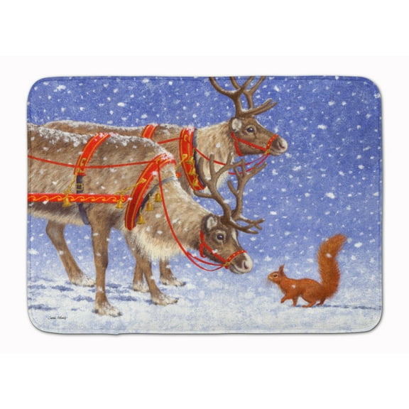 Reindeer & Squirrel Machine Washable Memory Foam Mat