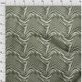 thumbnail image 3 of oneOone Georgette Viscose Olive Green Fabric Skins Animal Sewing Material Print Fabric By The Yard 42 Inch Wide, 3 of 4