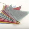 thumbnail image 4 of 3pack Imitated Burlap Pennant Banner, Multicolor Fabric Triangle Flag Bunting For Party Hanging Decoration, 4 of 5