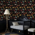thumbnail image 4 of Peel and Stick Wallpaper Colorful Butterflies Floral Dark Wall Mural 23.6in x 9.8ft Self Adhesive Removable Wall Paper Renter Friendly Wallpaper for Nursery Bedroom Cabinets, 4 of 8