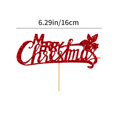 thumbnail image 3 of Fiudx Artículos en oferta con ofertas flash Decoración de pastel de postre navideño Decoración de mesa de postres Complemento de pastel de árbol de Navidad Suministros para fiestas, 3 of 6