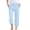 j-Sky Blue13145, variant on LIIPEE Women Plus Size Pants Casual Solid Color Fashion Calf Length Straight Wide Leg Pants Ladies Elastic High Waist Pants With Pockets Comfortable Breathable Soft Daily Trousers,Army Green,XXXXL
