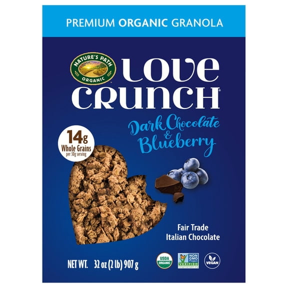 Nature's Path Organic Blueberry Granola, 32 oz – Whole Grain, Non-GMO, Crunchy Cereal