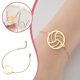 thumbnail image 4 of Nueva serie de accesorios deportivos, pulsera de diseño geométrico redondo hueco con motivos de voleibol y fútbol, 4 of 5