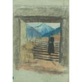 thumbnail image 2 of Ladislav Mednyánszky 11x14 Gold Ornate Wood Frame and Double Matted Museum Art Print Titled - Out of Cemetery (1880-1899), 2 of 4