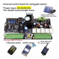 thumbnail image 3 of Universal Type 12V/24V Board For Automatic Double Arms Swing Gate Opener Control Board Panel Smart Control Center System ,Free Your Hands, 3 of 8