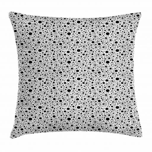 Black And White Throw Pillow Cushion Cover Simple And Abstract