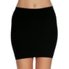 Sexy Slim Slip on Women Ladies Mini Pencil Tube Skirt - Black