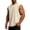 Beige, variant on Men's Vintage Washed Cotton Sleeveless Tank Top Summer Crew Neck Muscle Shirt for Gym Workout Casual Streetwear Black L