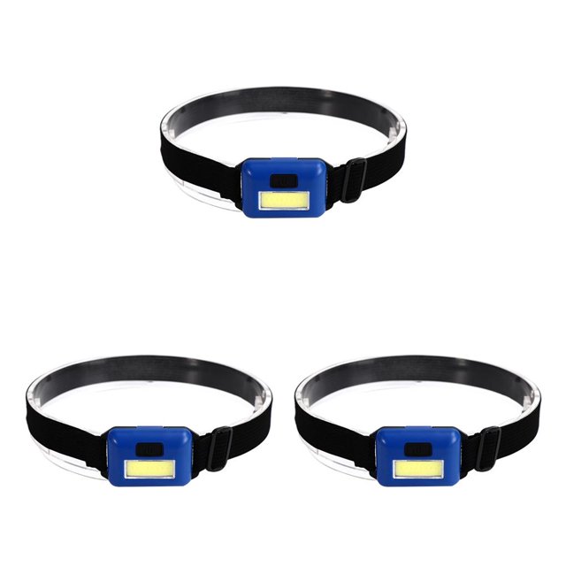 Greeniant Faro LED High Lumen Senderismo Ciclismo Seguridad Cabeza Luz Linterna de emergencia Lámpara Corredores al aire libre Equipo Azul Type1 NO1
