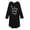 Black/Letter Graphic, variant on Girls Nightgowns Long Sleeve Print Pajamas Nightdress for Kids Soft Sleep Wear Nighties