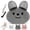 Grey, variant on Massage Rabbit Bath Floor Mat, Foot Scrubber in Shower with 43 Non-Slip Suction Cups, Large Silicone Foot Massager for Dead Skin & Callus Removal, Wall Floor Dual Use