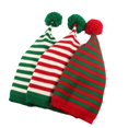 thumbnail image 3 of Gorro de punto de Papá Noel para Navidad, elfo, rojo y verde, regalo de ganchillo, Feliz Año Nuevo, 2024, 3 of 4