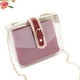 thumbnail image 5 of bolso bandolera transparente elegante, moderno, con cadena, informal, para mujeres y niñas (rojo), 5 of 8